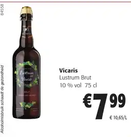 Colruyt Vicaris Lustrum Brut 10 % vol aanbieding