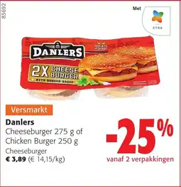 Colruyt Danlers Cheeseburger aanbieding
