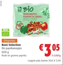 Colruyt Boni Selection Bio paprikareepjes aanbieding