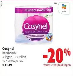 Colruyt Cosynel Toiletpapier aanbieding