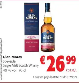 Colruyt Glen Moray Speyside Single Malt Scotch Whisky aanbieding
