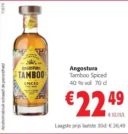 Colruyt Angostura Tamboo Spiced 40 % vol 70 cl aanbieding
