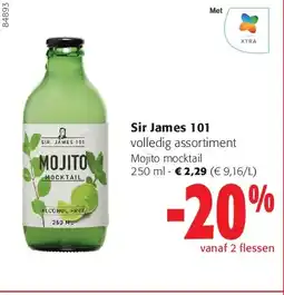 Colruyt Sir James 101 Mojito mocktail aanbieding