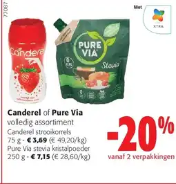 Colruyt Canderel strooikorrels 75 g aanbieding