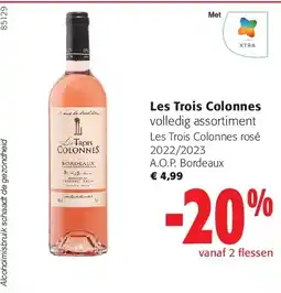 Colruyt Les Trois Colonnes rosé 2022/2023 aanbieding