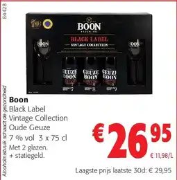 Colruyt Boon Black Label Vintage Collection Oude Geuze aanbieding