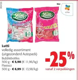 Colruyt Lutti Bubblebottles 500 g aanbieding