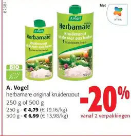 Colruyt A. Vogel herbamare original kruidenzout 250 g aanbieding