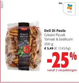 Colruyt Deli Di Paolo Grissini Piccoli Tomaat & basilicum aanbieding