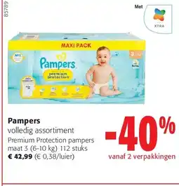 Colruyt Pampers Premium Protection pampers maat 3 (6-10 kg) 112 stuks aanbieding