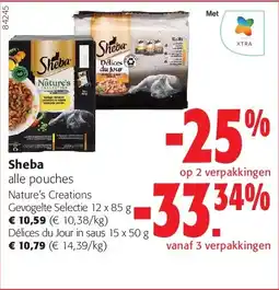 Colruyt Sheba Gevogelte Selectie 12 x 85 g aanbieding