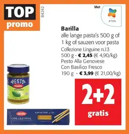 Colruyt Barilla Collezione Linguine n.13 500 g aanbieding