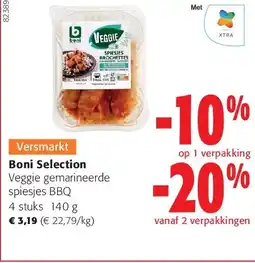 Colruyt Veggie gemarineerde spiesjes BBQ aanbieding