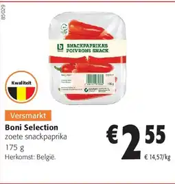 Colruyt Boni Selection zoete snackpaprika 175 g aanbieding