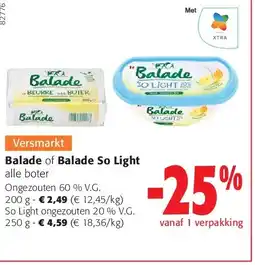 Colruyt Ongezouten 60 % V.G. 200 g aanbieding