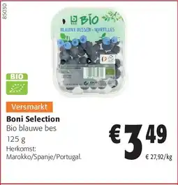 Colruyt Boni Selection Bio blauwe bes 125 g aanbieding