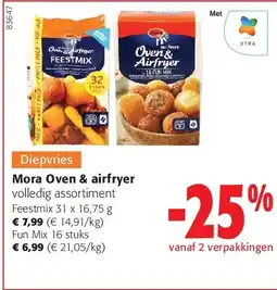 Colruyt Mora Oven & airfryer Feestmix 31 x 16,75 g aanbieding