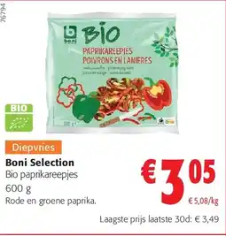 Colruyt Boni Selection Bio paprikareepjes 600 g aanbieding