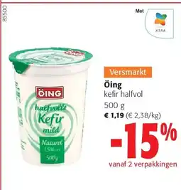 Colruyt Öing kefir halfvol 500 g aanbieding