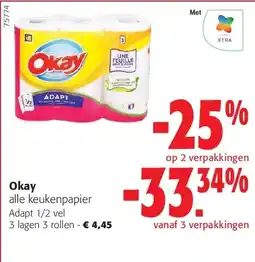 Colruyt Okay 3 lagen 3 rollen aanbieding
