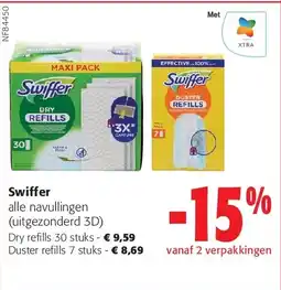Colruyt Swiffer Dry refills 30 stuks aanbieding