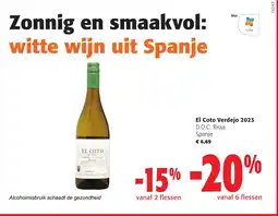 Colruyt El Coto Verdejo 2023 aanbieding