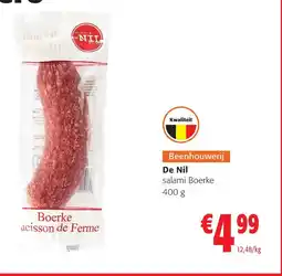 Colruyt De Nil Salami Boerke aanbieding