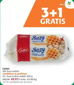 Comarkt Lotus alle Suzy Wafels aanbieding