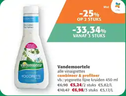 Comarkt Vandemoortele alle vinaigrettes aanbieding