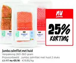 Jumbo Jumbo zalmfilet met huid aanbieding