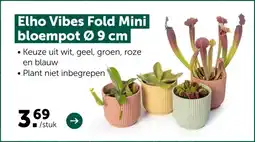 AVEVE Elho Vibes Fold Mini bloempot Ø 9 cm aanbieding
