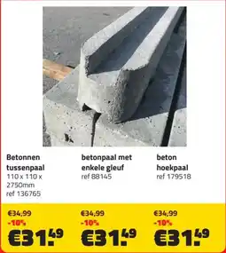 Bouwcenter Frans Vlaeminck Betonplaten en palen aanbieding