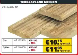Bouwcenter Frans Vlaeminck Terrasplank grenen aanbieding