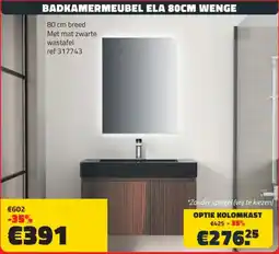 Bouwcenter Frans Vlaeminck Badkamermeubel ela wenge aanbieding