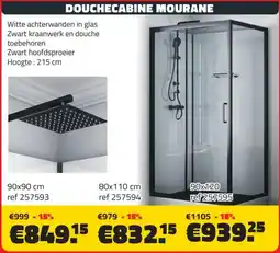 Bouwcenter Frans Vlaeminck Douchecabine mourane aanbieding