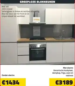 Bouwcenter Frans Vlaeminck Greeploze blokkeuken aanbieding