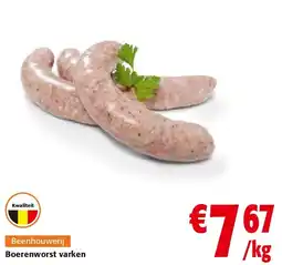 Colruyt Boerenworst varken aanbieding