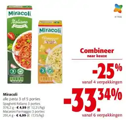 Colruyt Miracoli Spaghetti Italiano 3 porties 376,2 g aanbieding