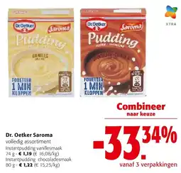 Colruyt Dr. Oetker Saroma Instantpudding vanillesmaak 74 g aanbieding