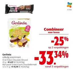 Colruyt Gerlinéa Fit & Protein Chocolate Almond 45 g aanbieding