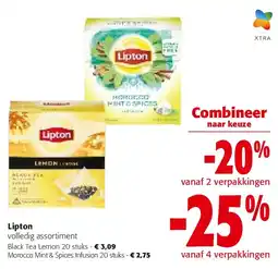 Colruyt Lipton Black Tea Lemon 20 stuks aanbieding
