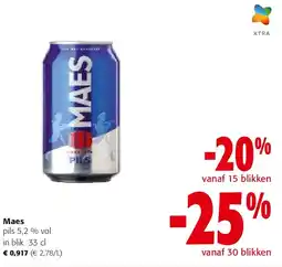 Colruyt Maes pils 5,2 % vol in blik 33 cl aanbieding