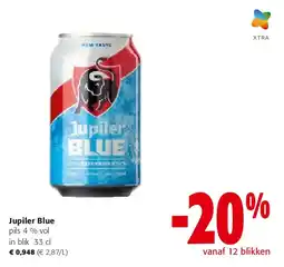 Colruyt Jupiler Blue pils 4 % vol in blik 33 cl aanbieding