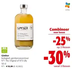 Colruyt Gimber biologisch gemberconcentraat N°1 The Original of N°3 Lilly 50 cl aanbieding
