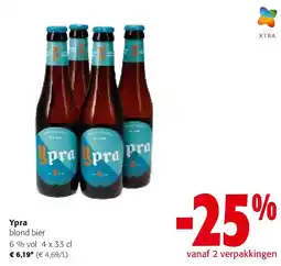Colruyt Ypra blond bier 6 % vol 4 x 33 cl aanbieding