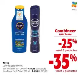 Colruyt Nivea Sun lotion SPF 50+ 200 ml aanbieding