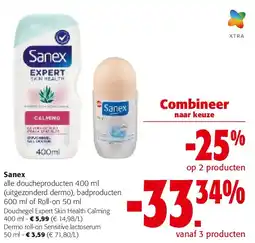 Colruyt Sanex Douchegel Expert Skin Health Calming 400 ml aanbieding
