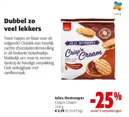 Colruyt Jules Destrooper Crisp’n Cream 114 g aanbieding