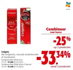 Colruyt Colgate Tandpasta Max White One 75 ml aanbieding