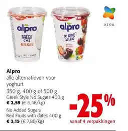 Colruyt Alpro Greek Style No Sugars 400 g aanbieding